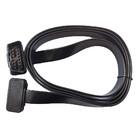 China Flat Thin Truck Diagnostic Cables 16 Pin Male To Female Length 150cm for sale