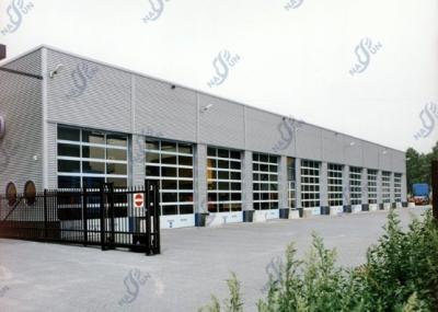 China OEM Fully Transparent Industrial Sectional Door Auto PC Windows Aluminum Sectional Door for sale