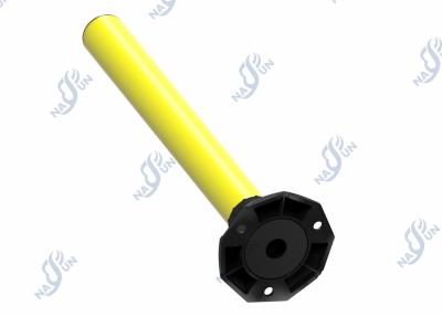 China 10000MM-1500MM Height Impact Absorption Solution Flex Yellow Steel Bollards for sale