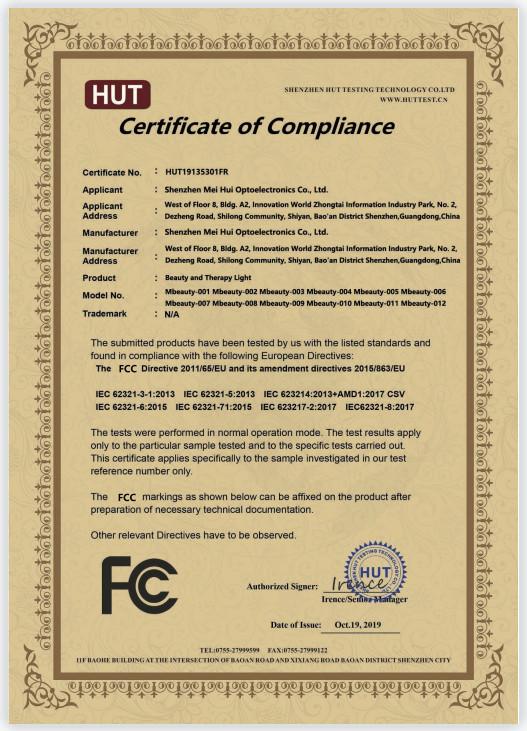 FCC - Shenzhen Mei Hui Optoelectronics Co., Ltd