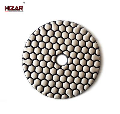China 10cm Sexangle 4 Inch Diamond Polishing Pads 200 grit Diamond Concrete Polishing for sale