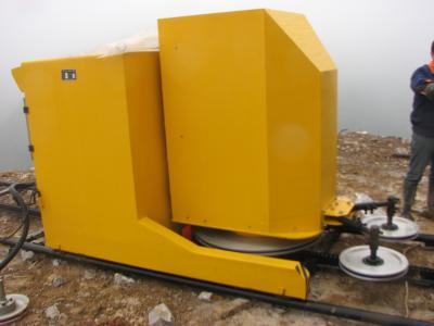 China 30m Per Second 55KW Stone Quarry Machines 360deg Rotating Flywheel Wire Saw Machine for sale