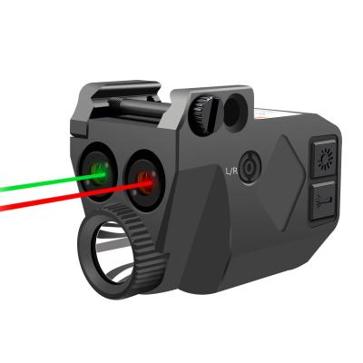 China 520nm / 650nm Red Green Laser Sight For Pistol 500 Lumen Light for sale