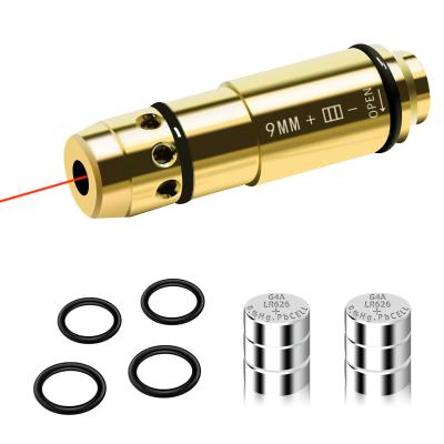 China Red Tactical Training Laser Cartridge 9MM Caliber Brass Material for sale