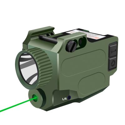 China 500 Lumens Green Laser Beam Weaver Mount 520nm Shotgun Laser Flashlight for sale