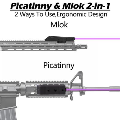 中国 拳銃の高い内腔紫色レーザーのためのOEM LEDの戦術的な懐中電燈 販売のため