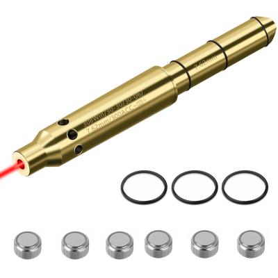 China 30 Laser Bore Sighter Red Laser Boresighter Red Dot Bore Sighter With 6 Batteries for sale