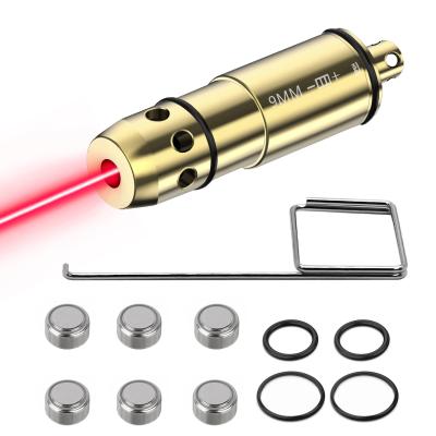 China 9mm Red Laser Bore Sight Laser Boresighter With Chamber Extractor Tool And 9 Batteries for sale