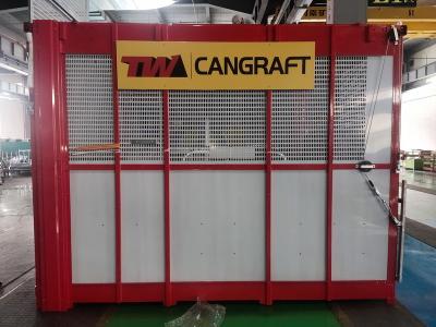 China tandheugelconstructiehijstoestel, VFD-besturing, thermisch verzinkt 2000 kg bouwhijstoestel, 0-46 m / min passagiersmateriaalhijstoestel Te koop
