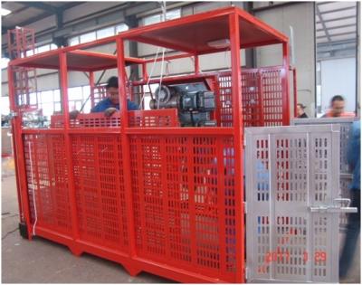 China Open Top Cage 2ton 22m/Min Construction Material Lifting Hoist In Building Site construction site hoist for sale