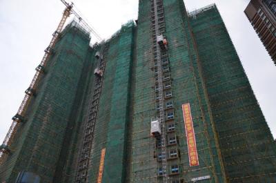 China Single Cage 110kw Temporary Construction Elevators 96m/Min Construction Man Lift for sale