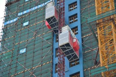 China Rack Pinion 1500kgs Building Construction Hoist Q345B Steel for sale