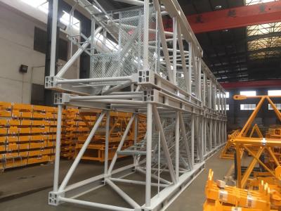 China Rust Resistant Tower Crane Spare Parts Mast Section 660Mpa Tensile Strength for sale