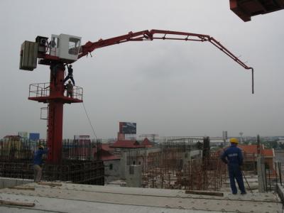 China Assoalho de colocação estacionário da bomba de concreto da pressão do crescimento - montado à venda