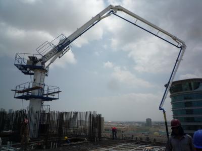 China Inner Climbing Fixed 24m Spider Concrete Placing Boom For Construction Tower for sale