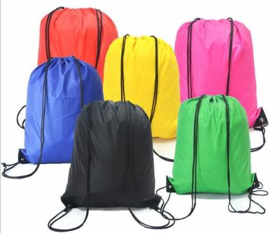China Fashionable 210D Polyester Drawstring Bag Durable For Sports / Gym for sale
