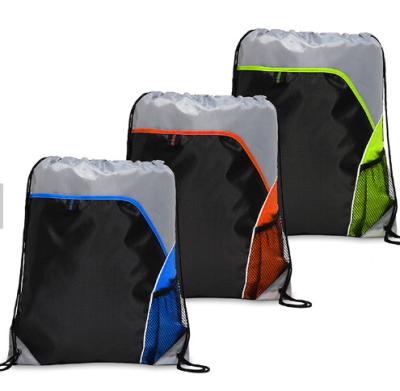 China Unique 210D Polyester Drawstring Bags , Custom Drawstring Sports Bag for sale