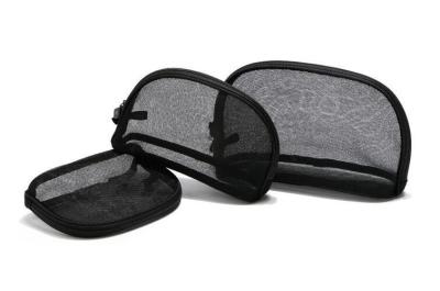 China Saco cosmético personalizado da forma, saco preto minimalista da composição da malha à venda