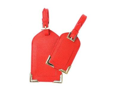 China Genuine Nappa Leather Luggage Tags Business Card Holder Custom Logo Acceptable for sale