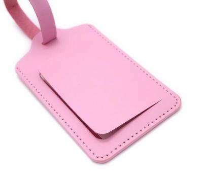 China PU Leather Promotional Luggage Tags , Personalised Suitcase Tags 11x9cm for sale