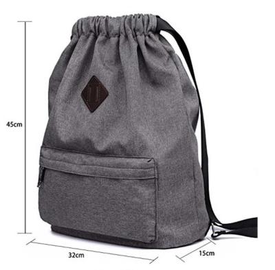 China Waterproof Custom Drawstring Cinch Bag , 600D Polyester Kids String Bags for sale
