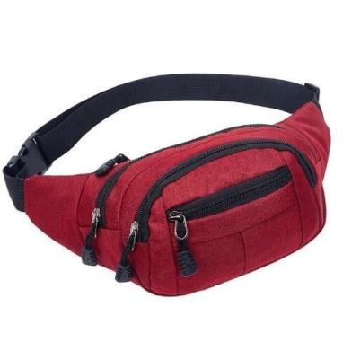 China Promotional Stylish Fanny Pack 36x16x9cm With 3 Front Zipper Pockets for sale
