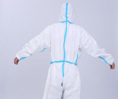 Китай костюм 1.75KPa 460×300mm медицинского защитного Coverall 0.6μC устранимый продается