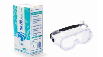 China Marco grande respirable médico de las gafas protectoras el escupir anti en venta