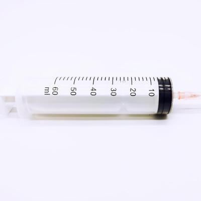 China Disposable Three-Part Syringe 50ml/60ml Disposable Syringe Luer Slip Luer Lock for sale