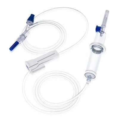 China Medical Disposable Iv Infusion Set 21G Needle 150cm Length PVC Tube for sale