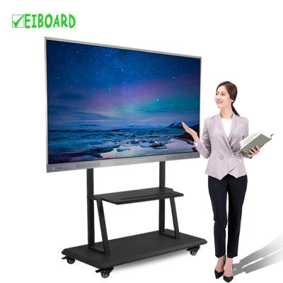 China Education.Training. Latest China Board Conference Smart Factory Supply Android9 4K UHD Resolution Interactive Flat Panel 75inch Touch Screen for sale
