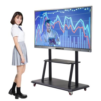 China Conference and Classroom 65 75 Flat Panel Interactive Touch Screens 86 Inch Infrared Whiteboard for Education for sale