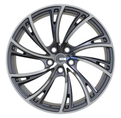 China Brushed Black One Piece Forged Wheels Multi Spoke 20x10 for sale