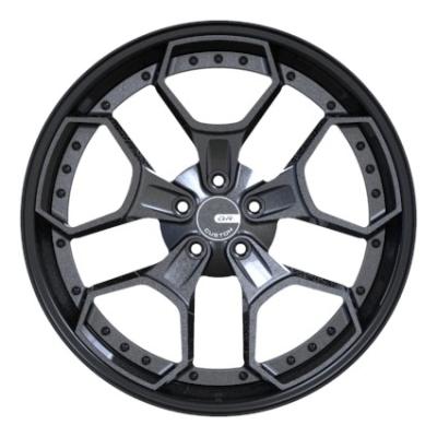 China PCD 5x120 Three Piece Forged Wheels VIA 3 Piece 22 Inch Rims for sale
