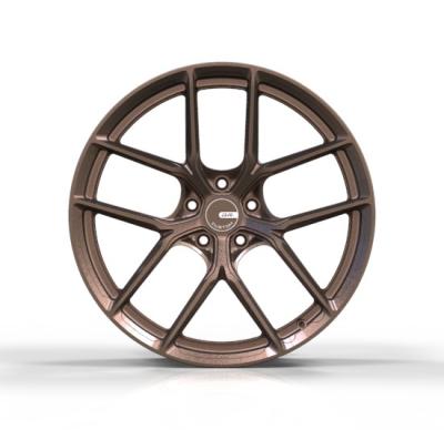 China las ruedas ligeras ET25 de 18x7.5 5x120 cepillaron la aleación de aluminio de Brown en venta