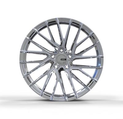 China Silver 6061 T6 5x120 Chrome Wheels ET30 22 Inch Luxury Rims for sale
