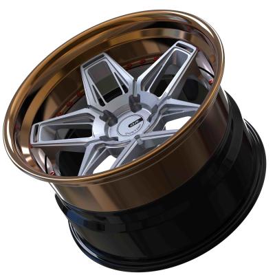 China 22 Inch Three Piece Forged Wheels JWL 3 Piece Automotive Rims for sale