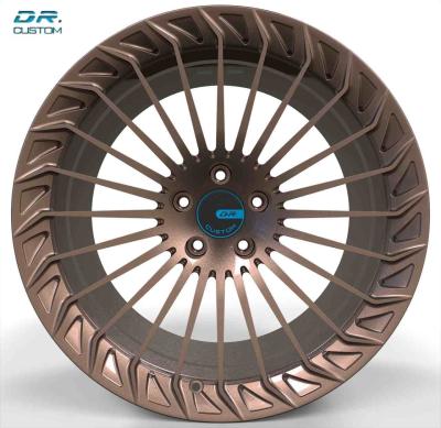 China 21 Inch Custom Forged Wheels PCD 5-108 ET15 Bronze Off Road Rims for sale