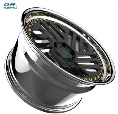 China Gray Deep Dish Off Road Wheels Rims ET15 5x108 17 Inch for sale