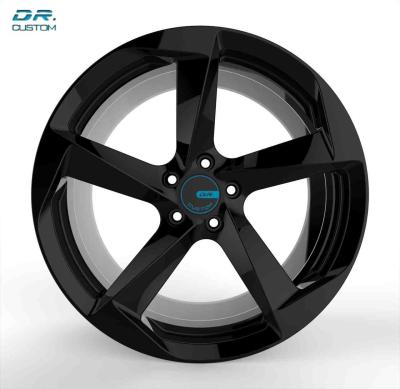 China 20in One Piece Forged Wheels ODM Matt Black Alloy Wheel for sale