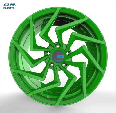 China Green PCD 5x108 19 Inch Wheels ET20 Forged Monoblock Rims for sale