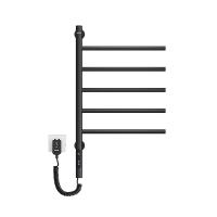 Quality Single Black Bathroom HEATED Towel Warmer Rack Fashion Style Electric Towel Rack Amor for sale