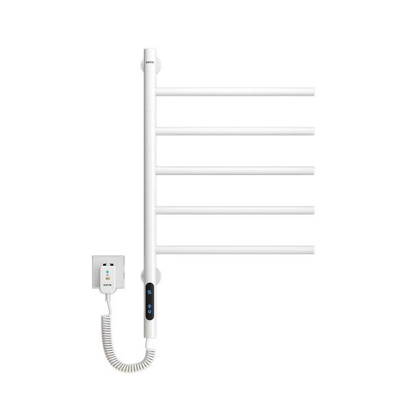 Quality Single Black Bathroom HEATED Towel Warmer Rack Fashion Style Electric Towel Rack for sale