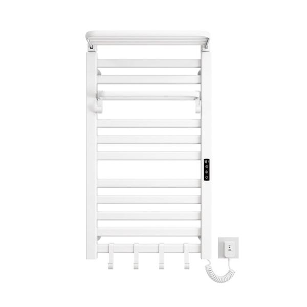 Quality Water and Electric Heated Dual Towel Rail Rack for Wall Mounted Bathroom Installation for sale