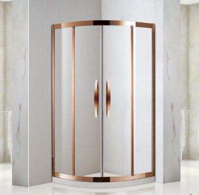 Quality Sliding Shower Enclosure with Brushed Finish Modern Addition to Bathroom for sale