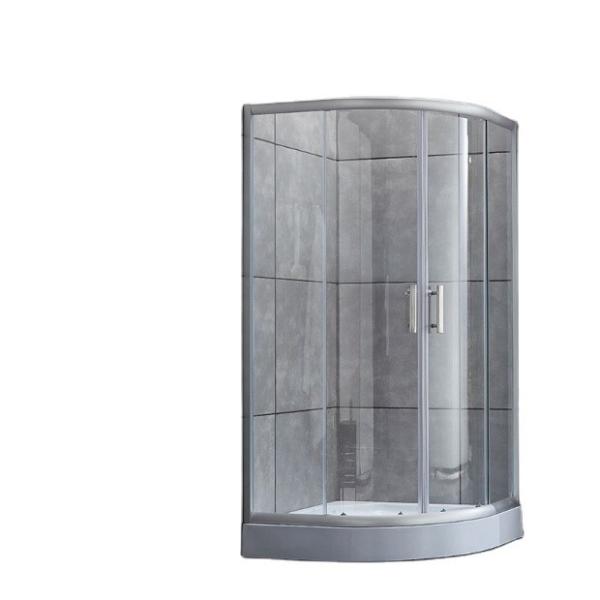 Quality Round Ceramic Tray Control Sliding Frameless Glass Door For Multifunction Shower Room for sale