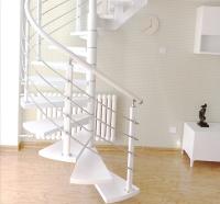 Quality Curved Stairway Stainless Steel Guardrail with Vertical Rod Handrail and Tube for sale