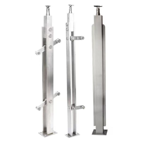 Quality Mirror Polish Finish Stainless Steel Subway Columns for Villa Speed Rail for sale