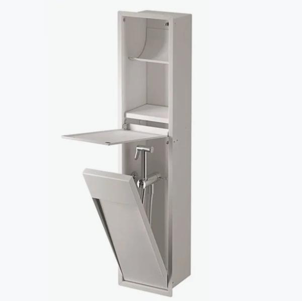 Quality Brushed Stainless Steel Restroom Niche for Toilet Paper Waterproof and Rust-resistant for sale