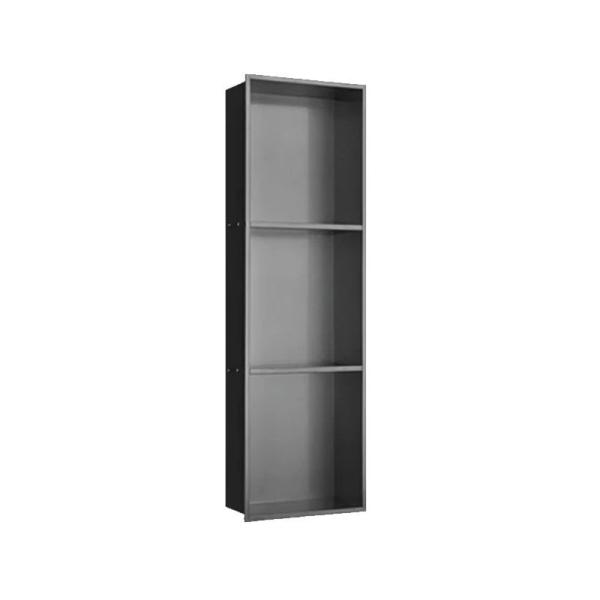 Quality Modern Design Style 300x400 Custom Shower Wall Niche Shelves in Black for Amazon for sale